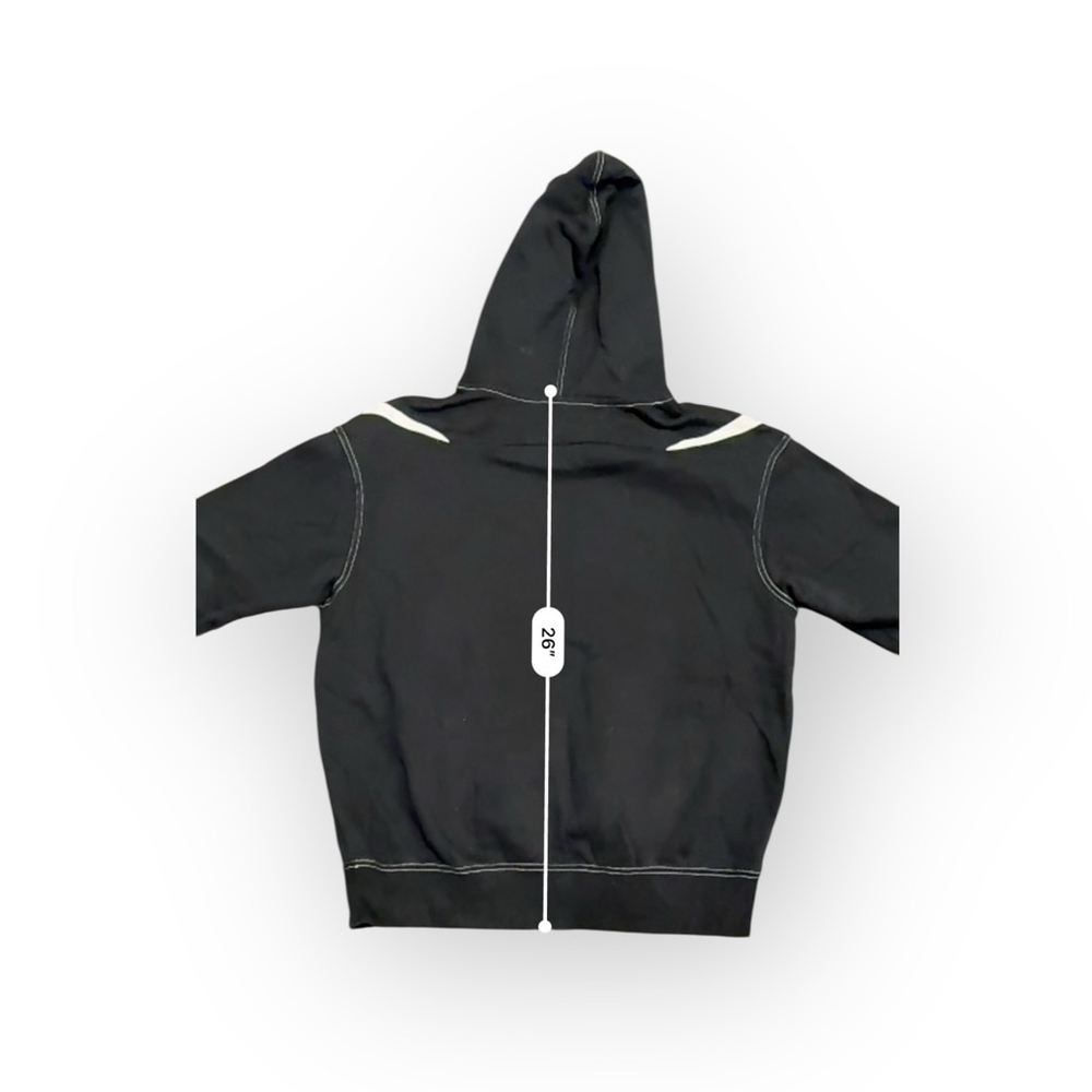 Nike Sportswear Womens Double Swoosh Pullover Fleece Hoodie Size S DM3313-010 - Picture 4 of 7